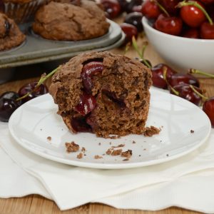 Double Chocolate Cherry Muffins - Sweet Pea's Kitchen