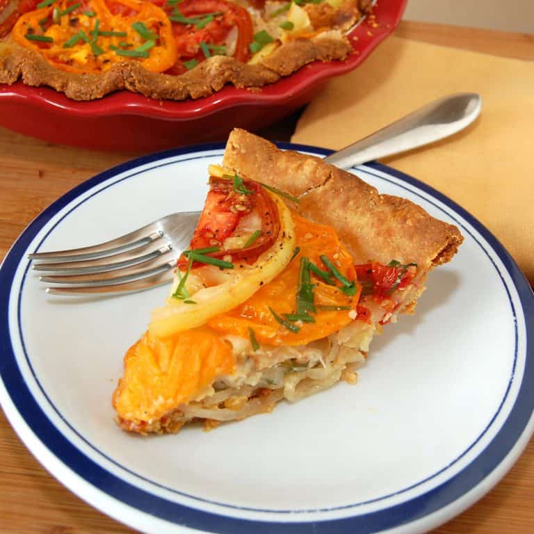 Heirloom Tomato Pie - Sweet Pea's Kitchen