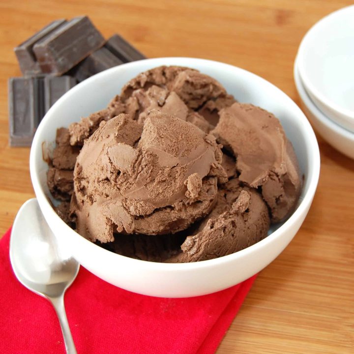 Agave-Sweetened Chocolate Ice Cream - Sweet Pea's Kitchen