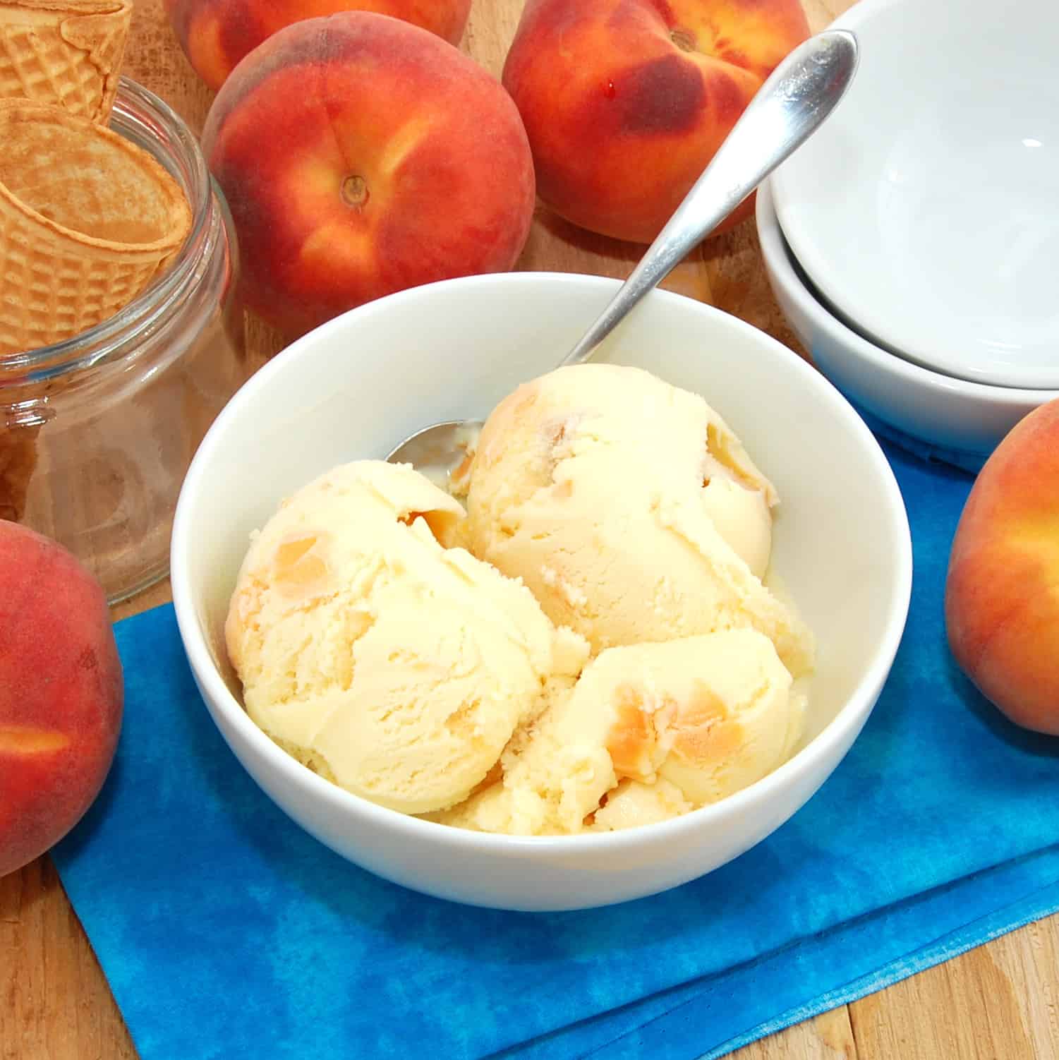 Fresh Peach Ice Cream