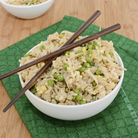 Fried Rice with Peas and Bean Sprouts - Sweet Pea's Kitchen