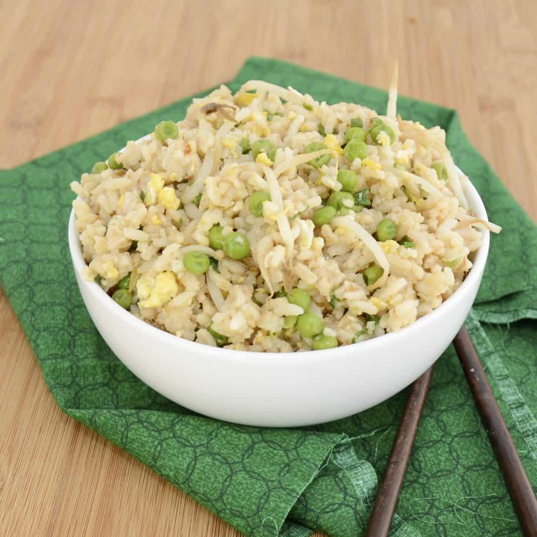 Fried Rice with Peas and Bean Sprouts - Sweet Pea's Kitchen