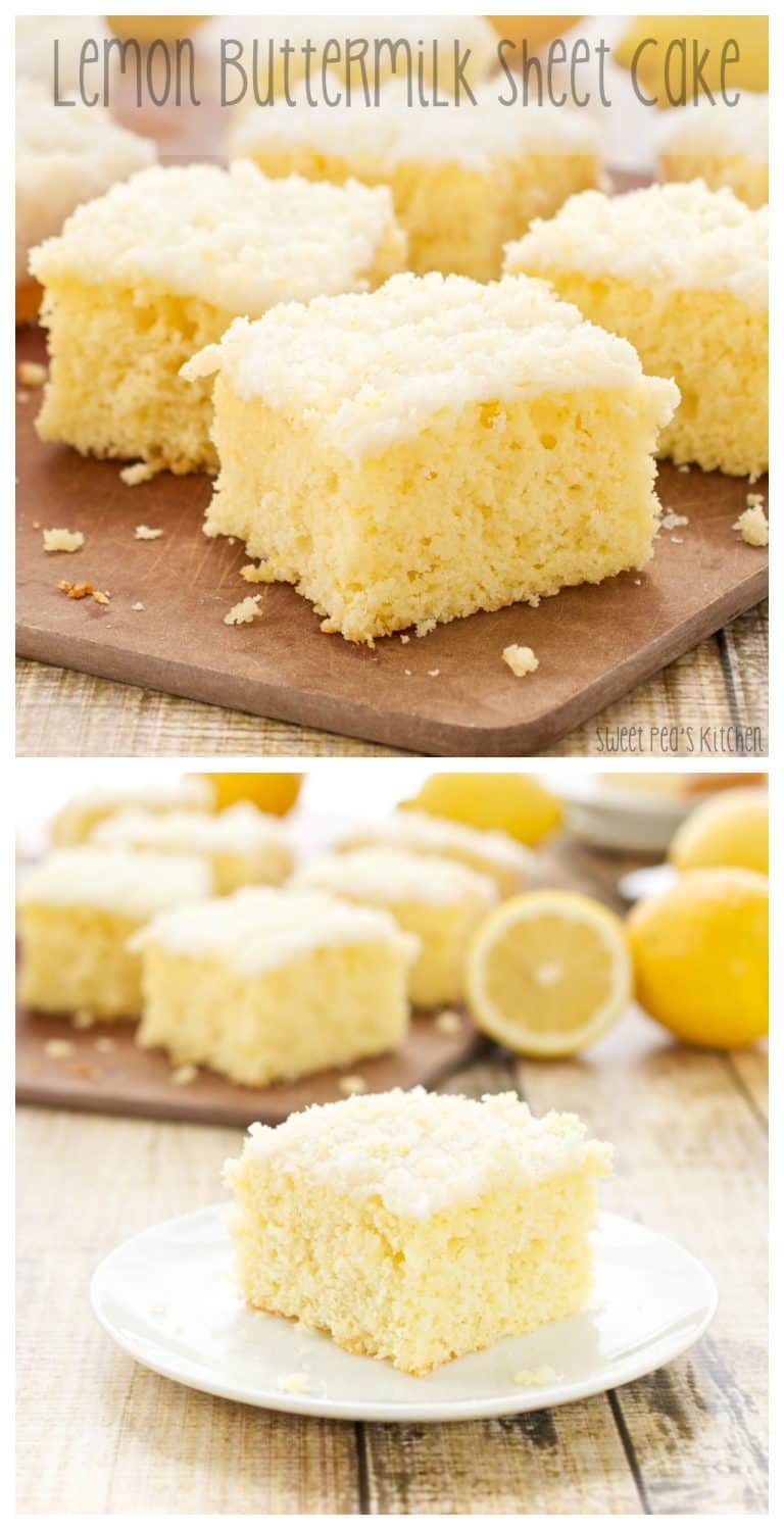 Buttermilk Lemon Sheet Cake Recipe Sweet Pea s Kitchen