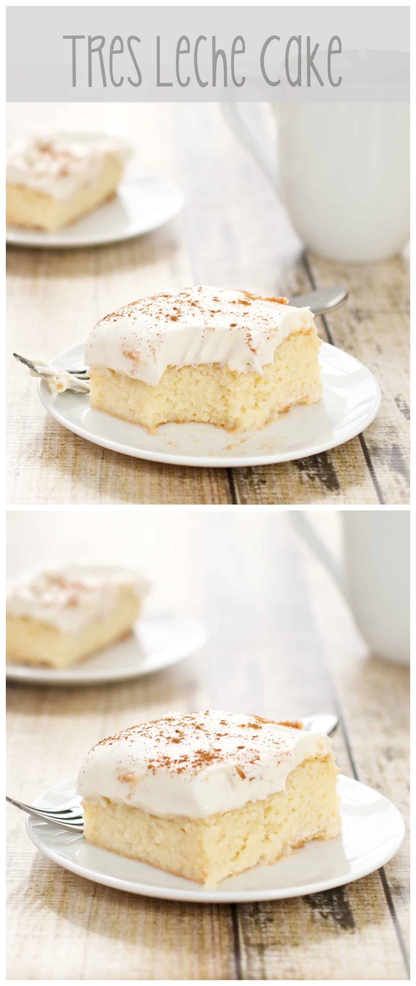 Tres leches cake - PIN Image