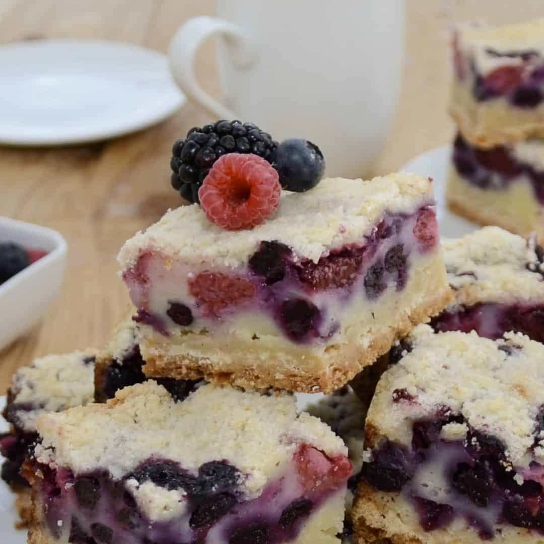 Triple Berry Pie Bars - Sweet Pea's Kitchen