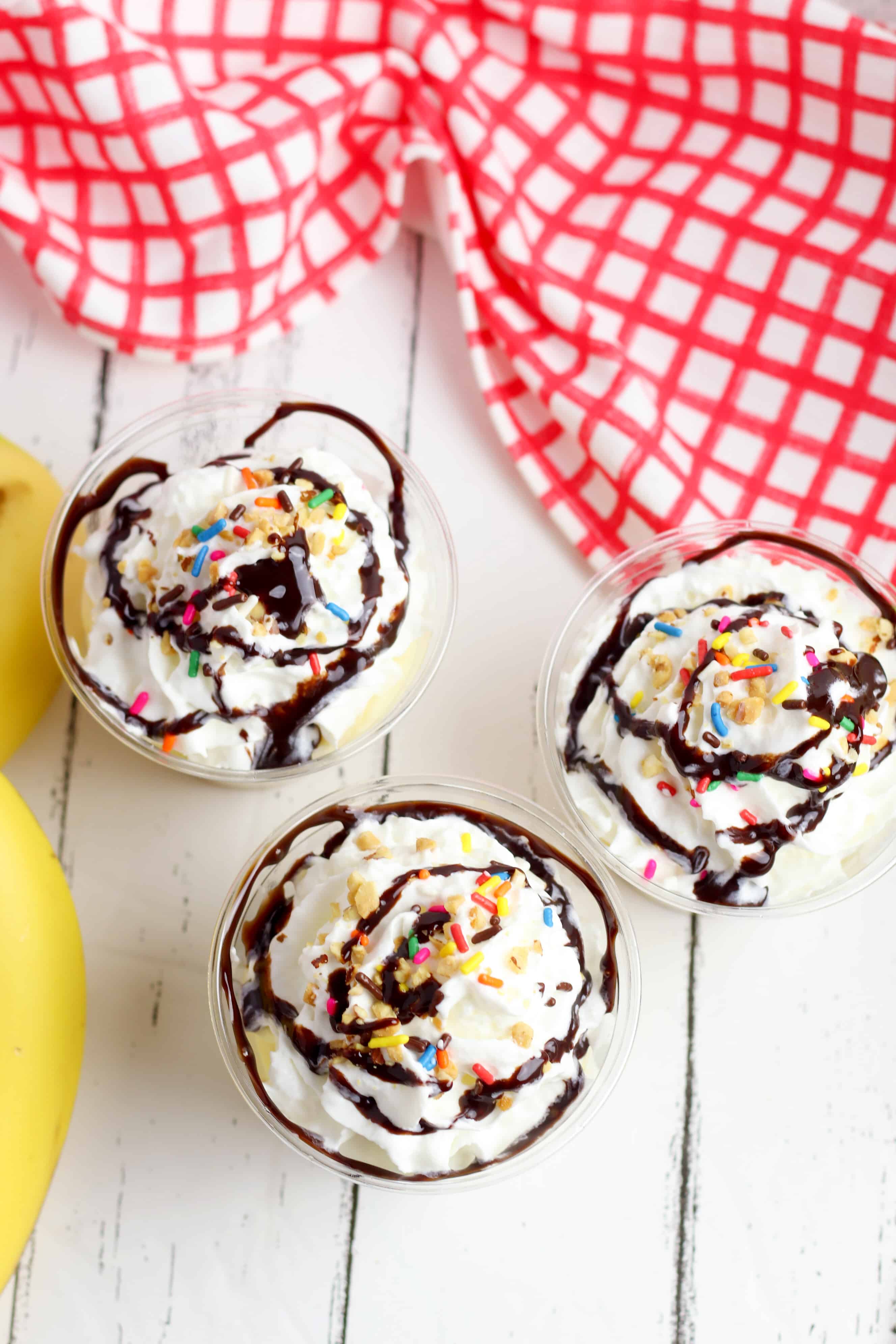 Banana Split Dessert Pudding