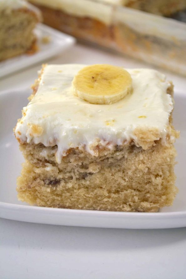Best Banana Cake Recipe with Cream Cheese Icing - Sweet Pea's Kitchen