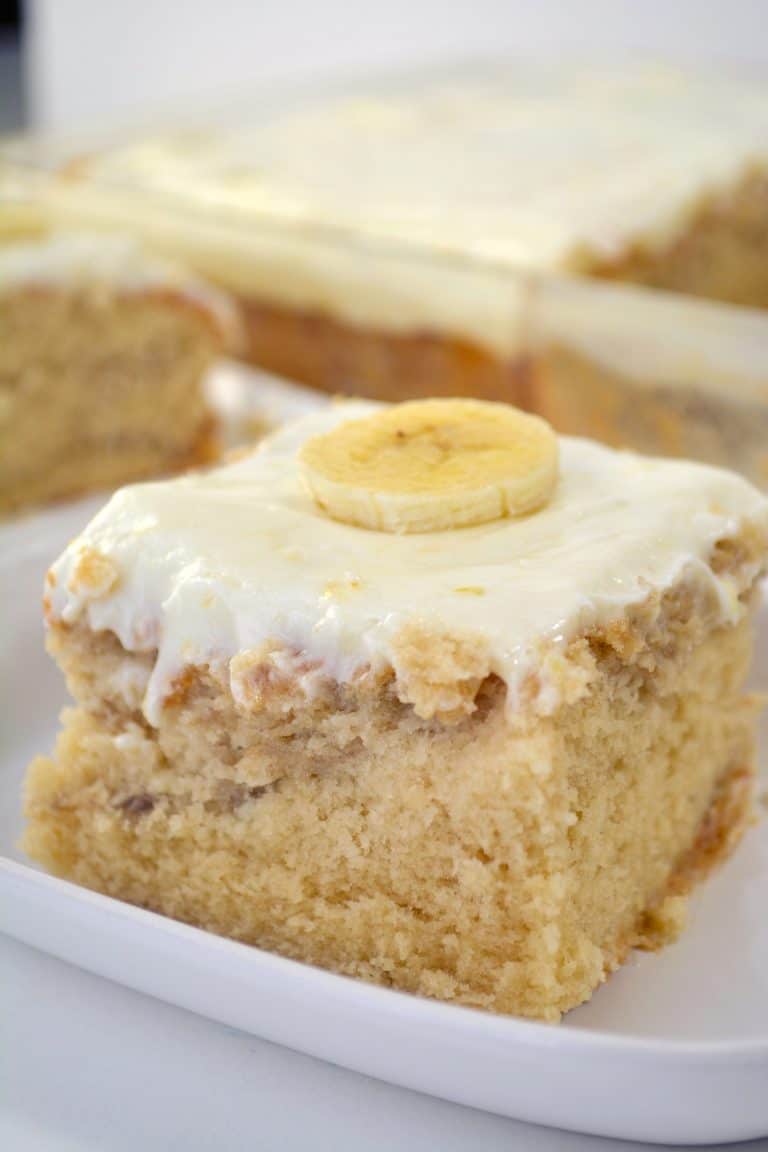 Best Banana Cake Recipe with Cream Cheese Icing - Sweet Pea's Kitchen