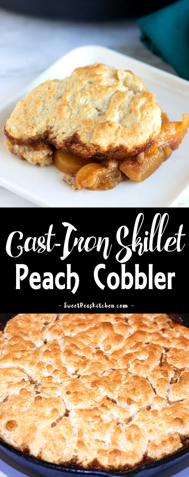 Best Peach Cobbler Recipe in Cast Iron Skillet