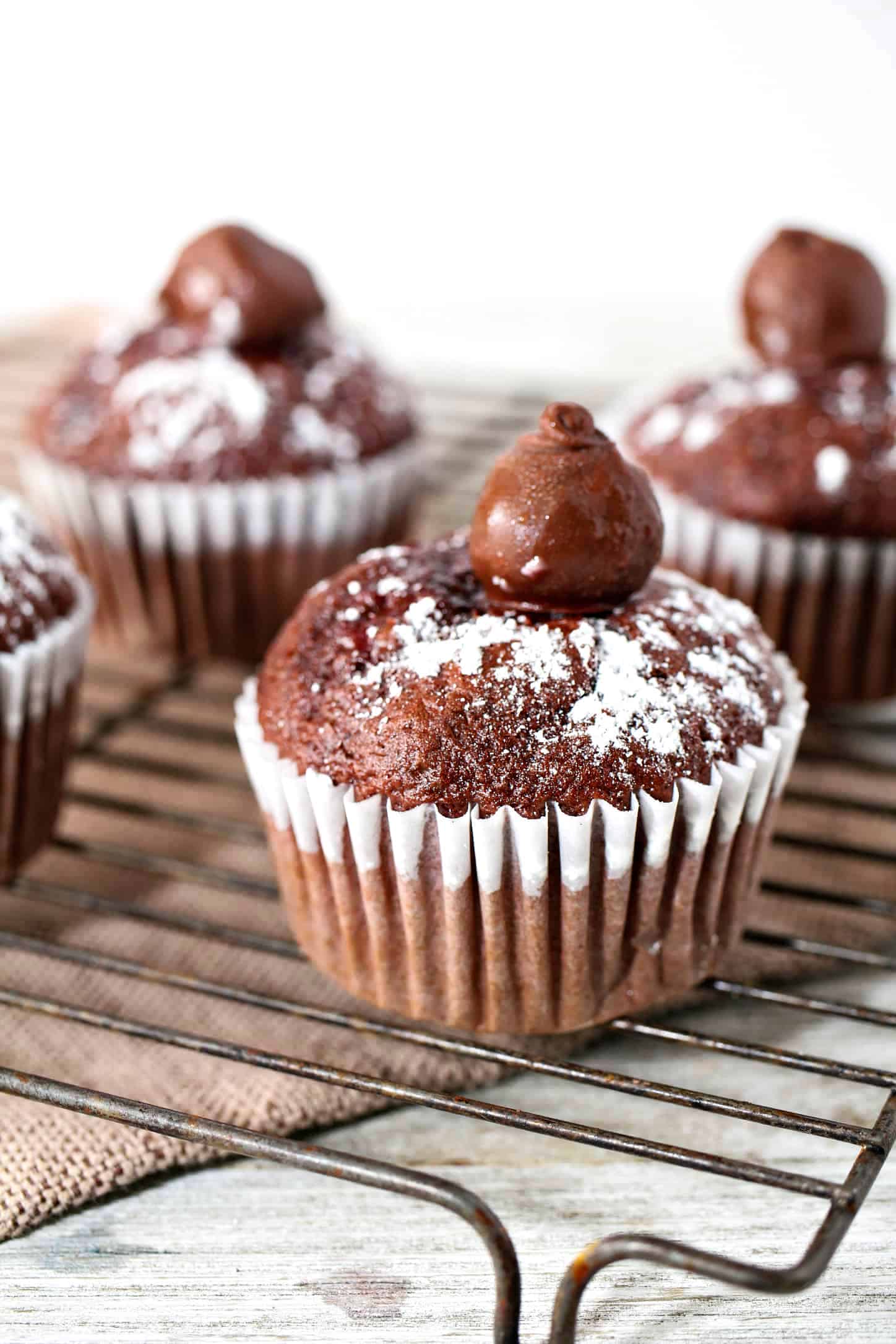 Chocolate Cherry Cake Cupcakes