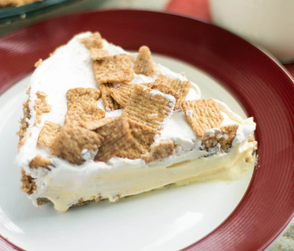 Cinnamon Toast Crunch Pudding Pie No Bake Dessert