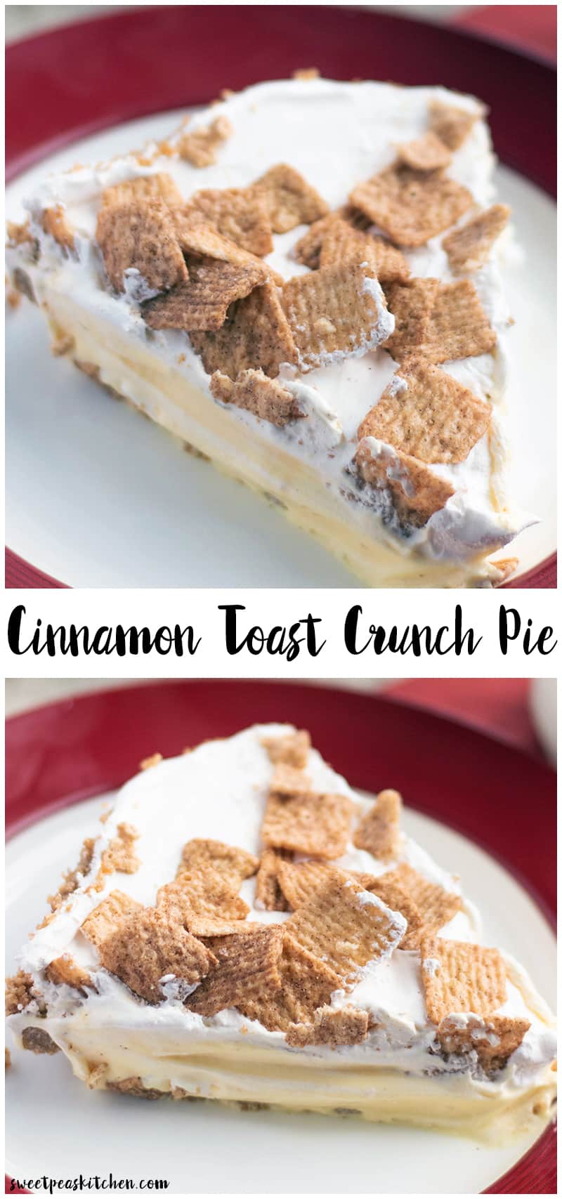 Cinnamon Toast Crunch Pudding Pie No Bake Dessert