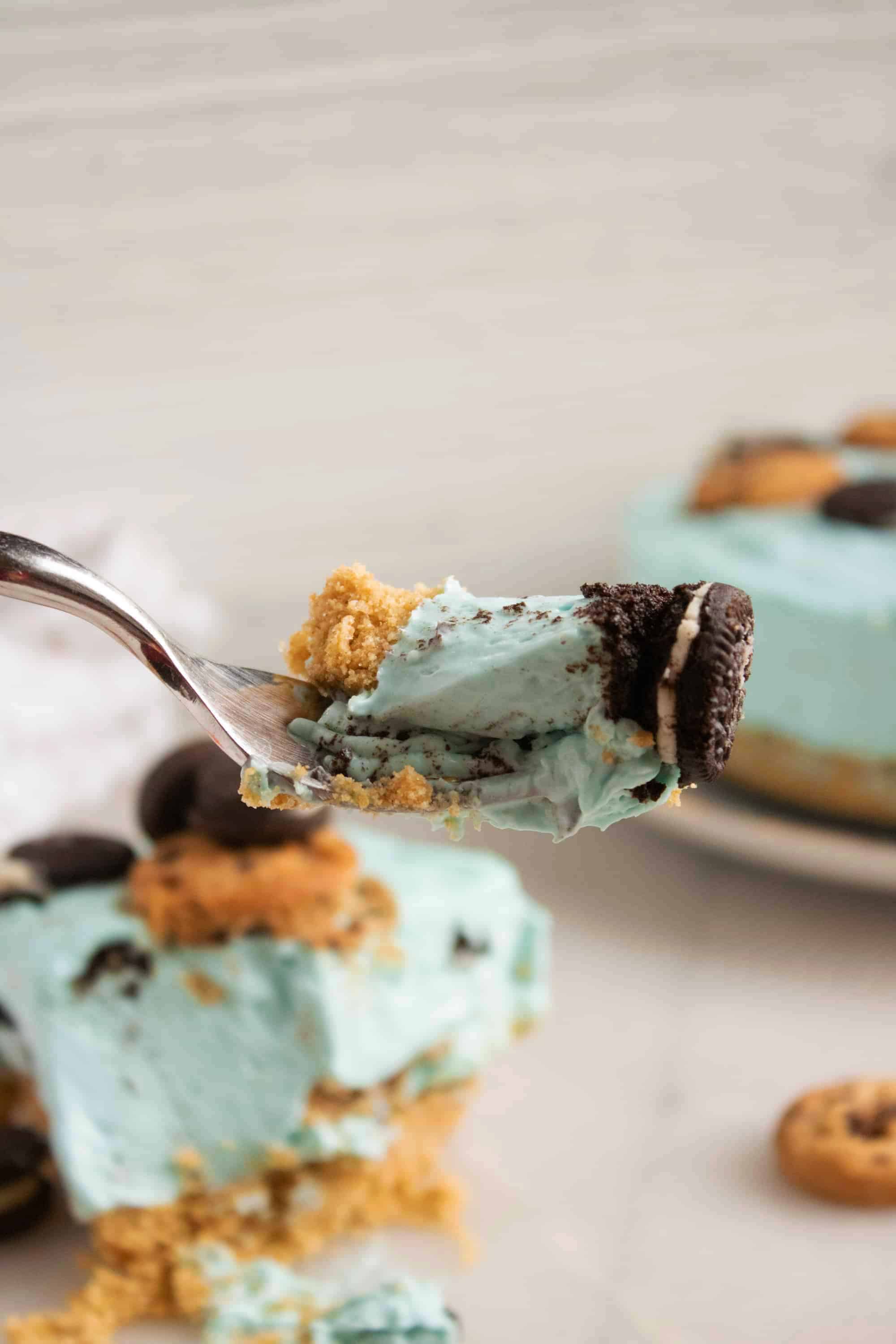 Cookie Monster No Bake Cookie Cheesecake Recipe