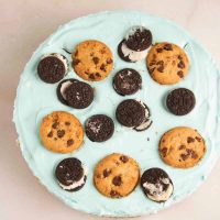 Cookie Monster No-Bake Cheesecake