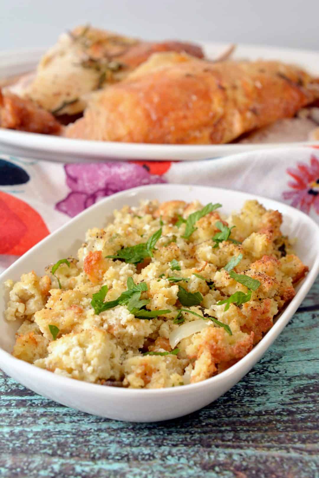 Best Ever Low-Carb Cornbread Stuffing Recipe - Sweet Pea's Kitchen