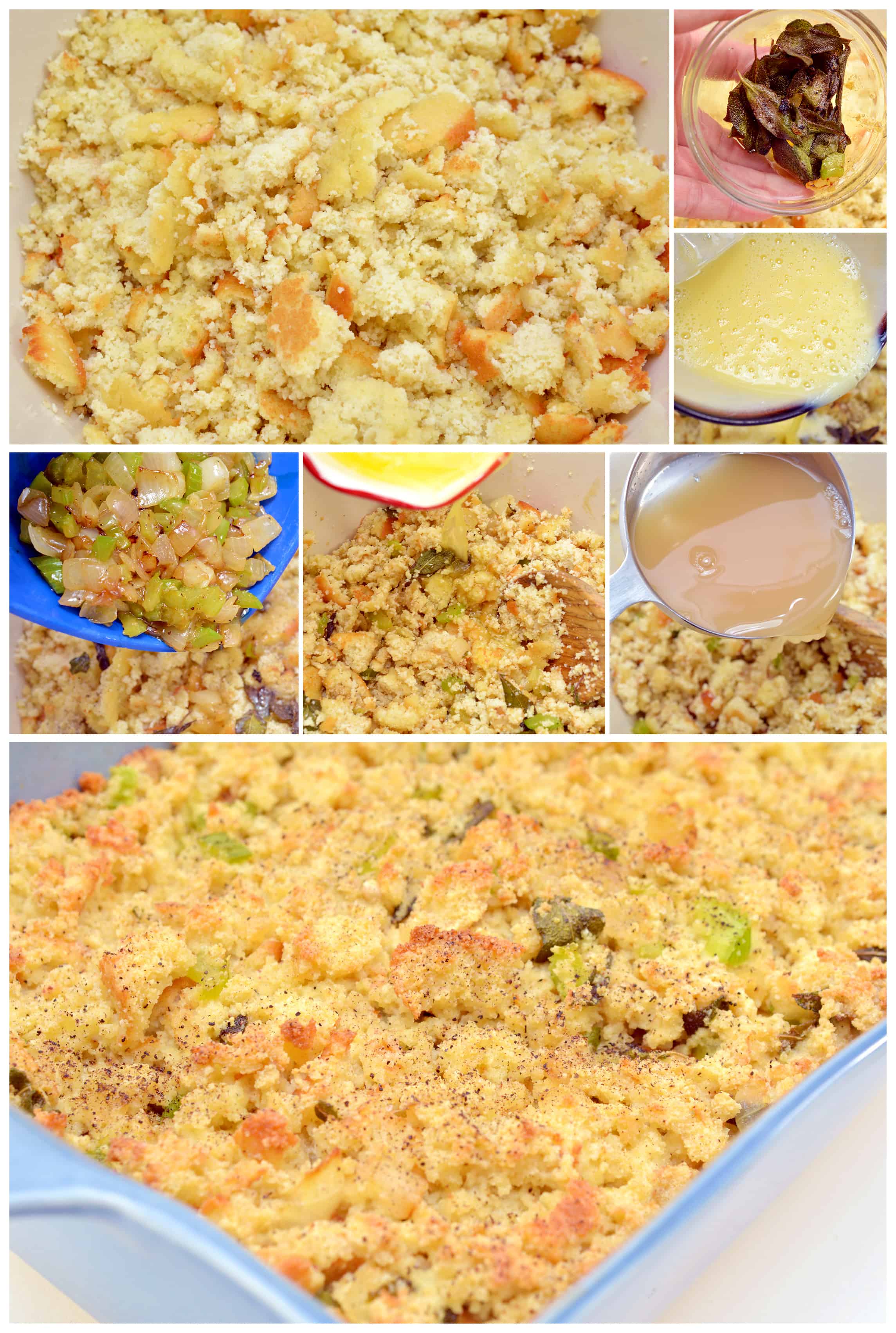 step by step making the stuffing