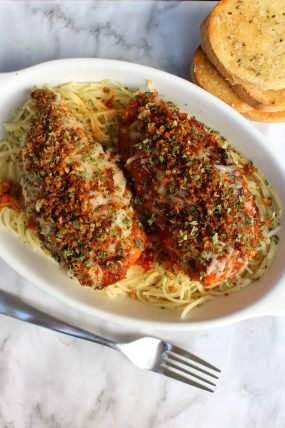 Easy Slow Cooker Chicken Parmesan