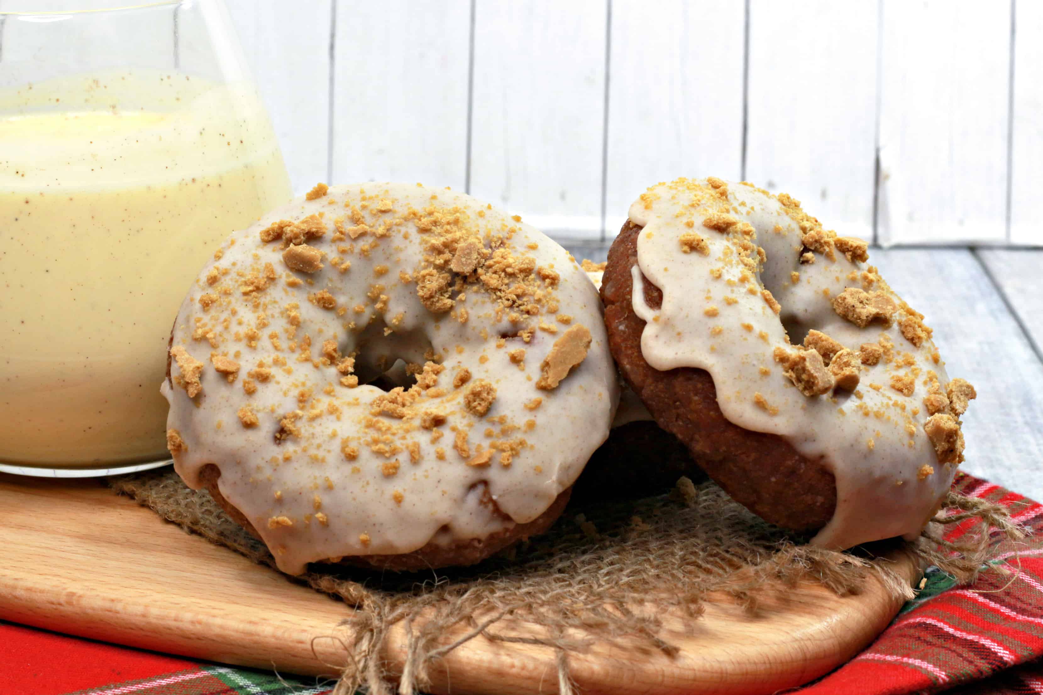 glazed gingerbread homemade donuts