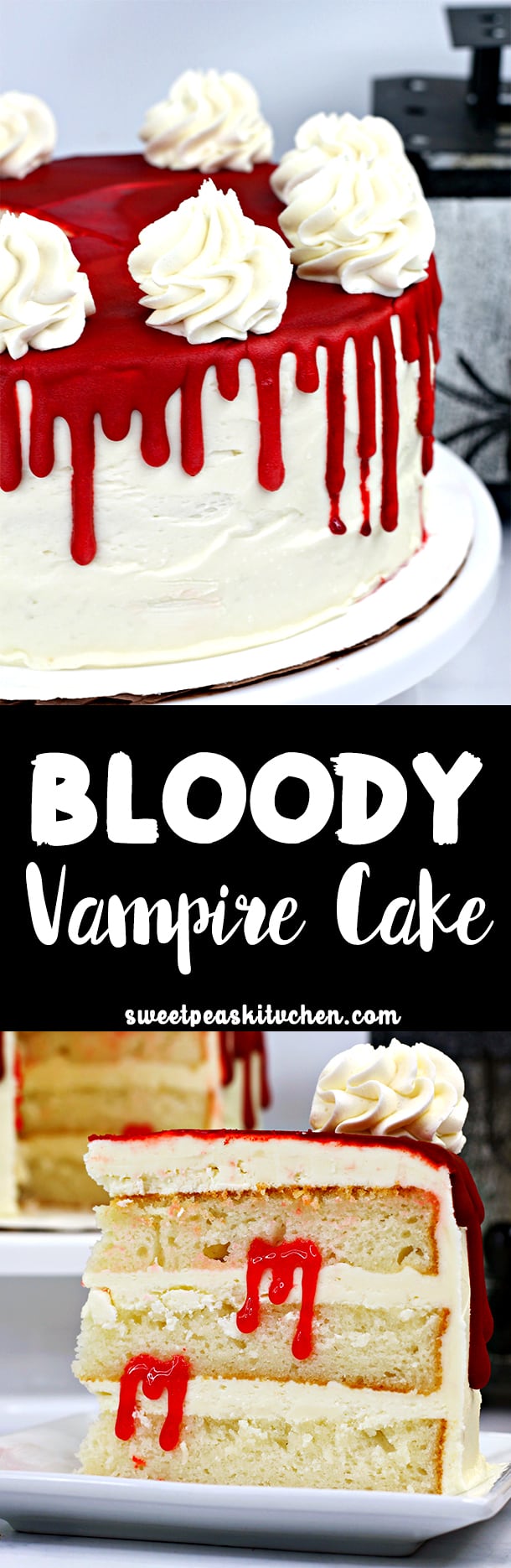 Halloween Cake Recipe: Bloody Vampire Cake