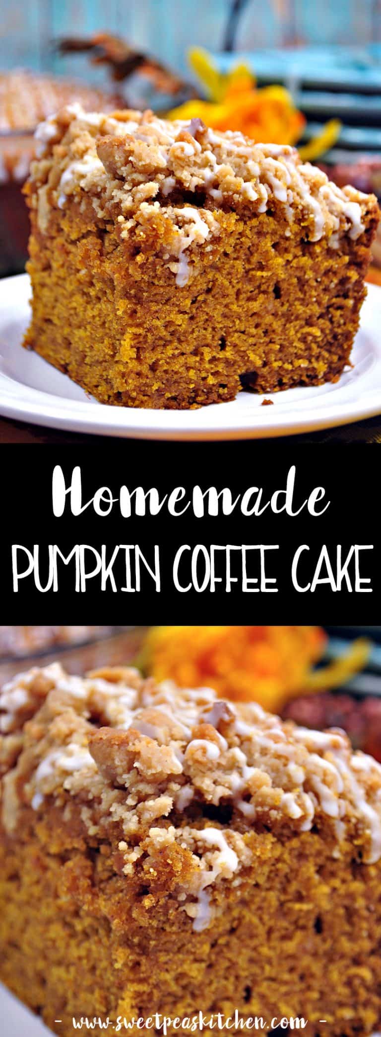 Pumpkin Coffee Cake with Crumb Topping Sweet Pea's Kitchen