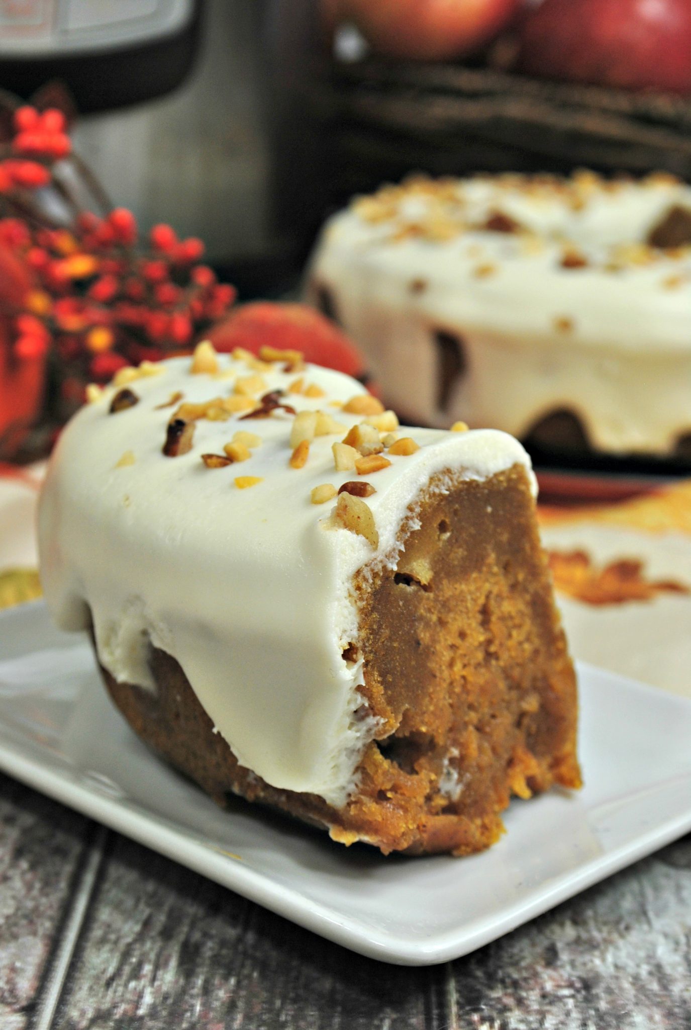 Pumpkin Apple Instant Pot Cake Recipe - Sweet Pea's Kitchen