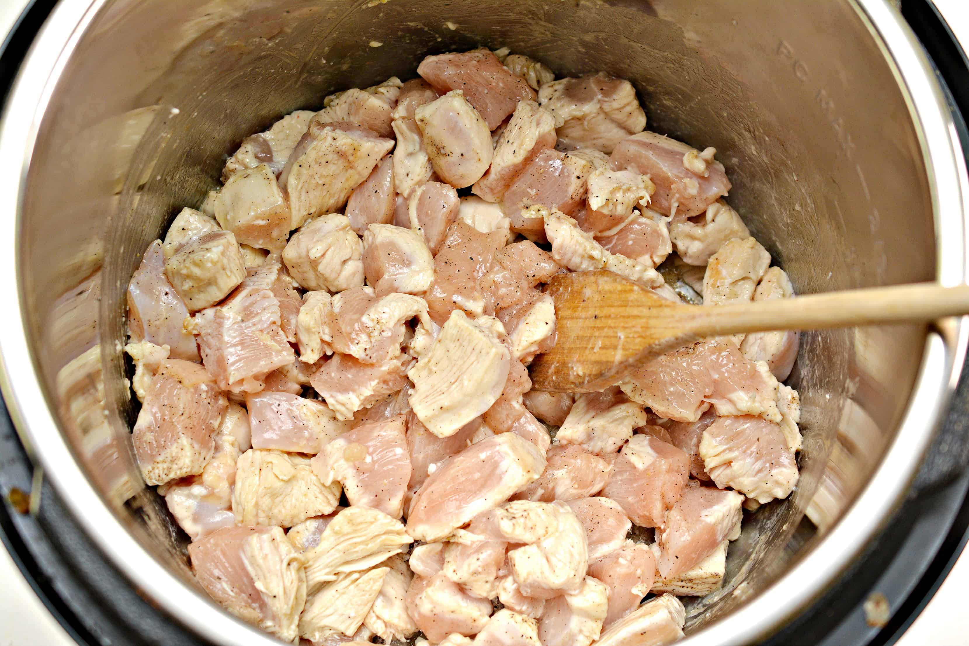 sautee chicken in the Instant Pot