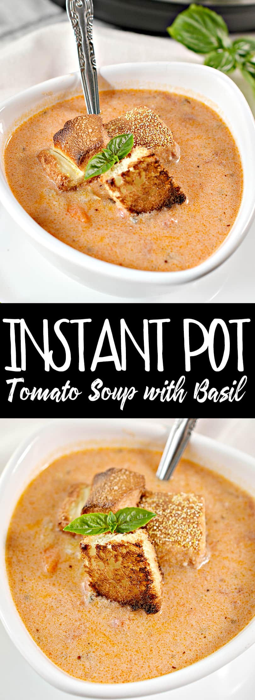 Instant Pot Easy Tomato Soup with Basil