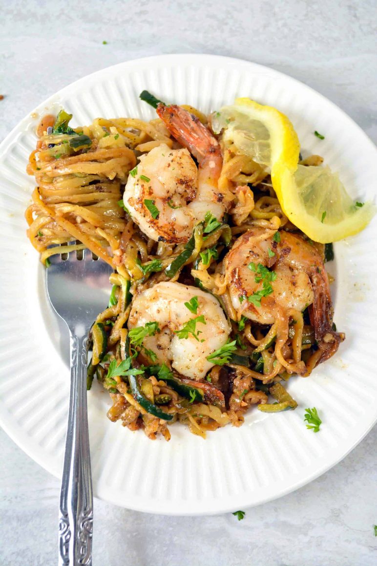 Garlic Butter Meatballs with Lemon Zucchini Noodles Recipe Sweet Pea