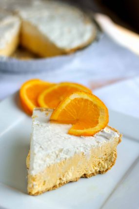 No-Bake Orange Creamsicle Pie