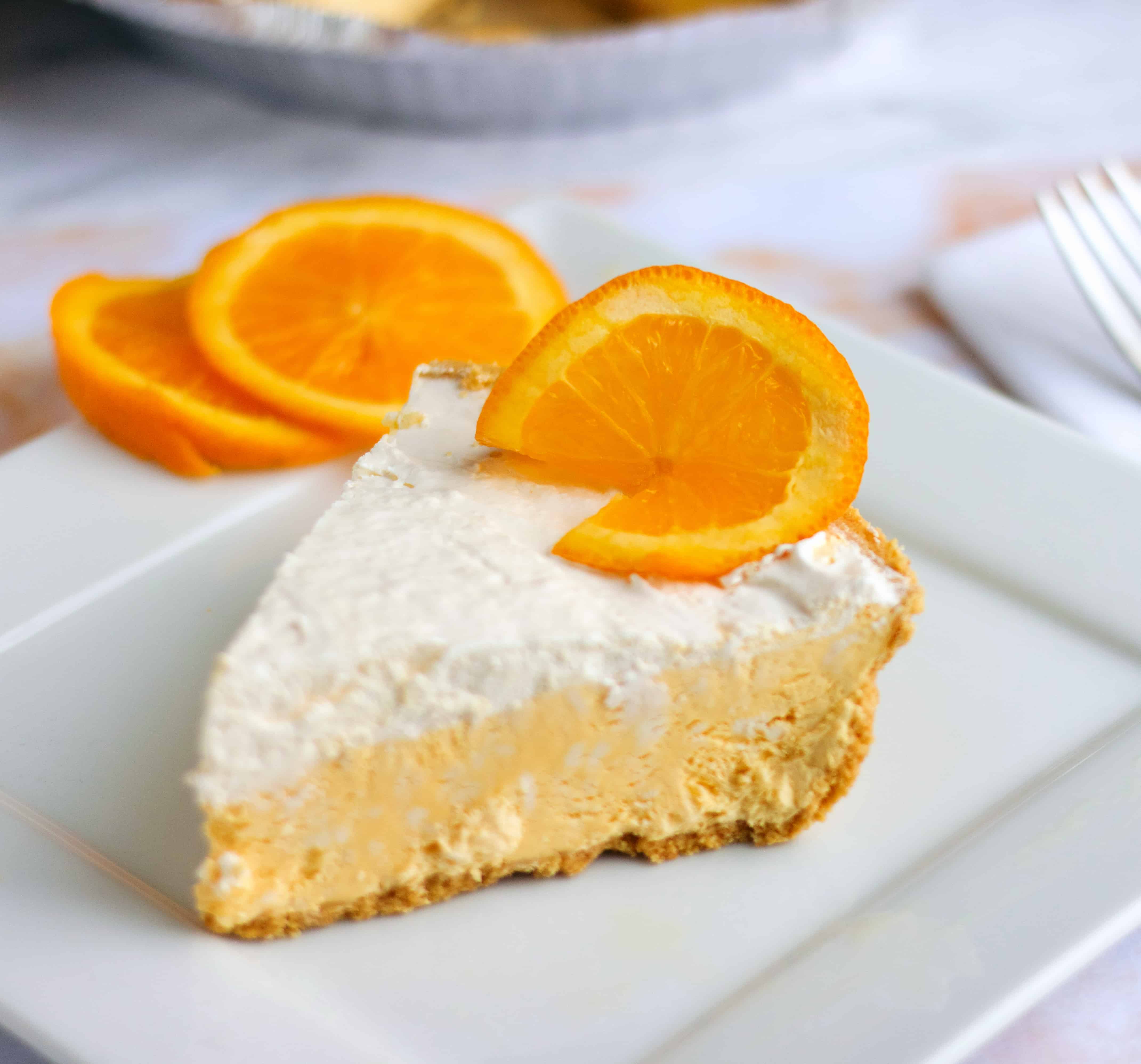 No-Bake Orange Creamsicle Pie Recipe