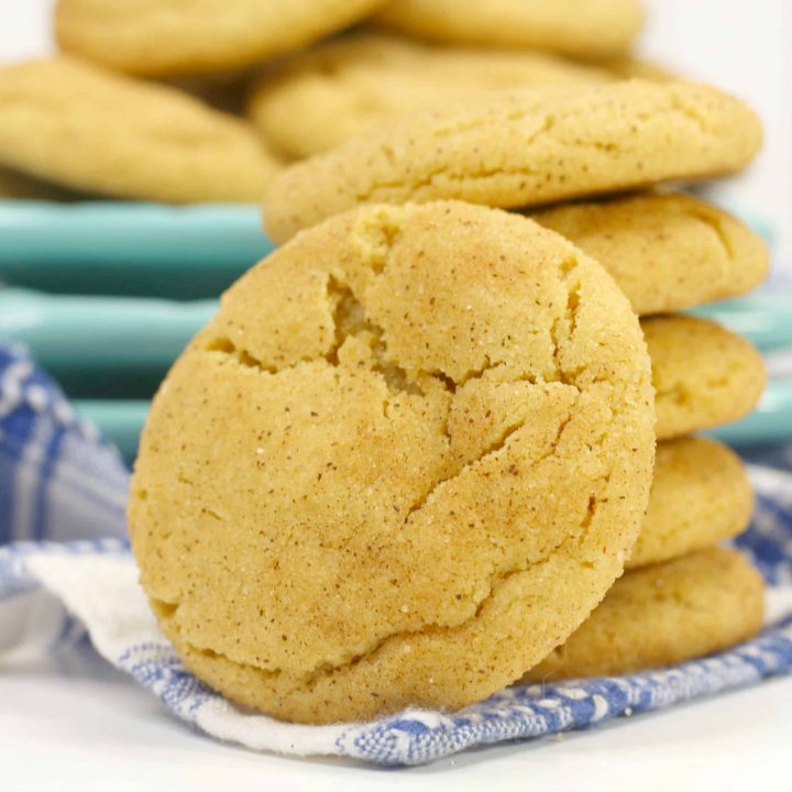 Peanut Butter Easy Snickerdoodle Cookies