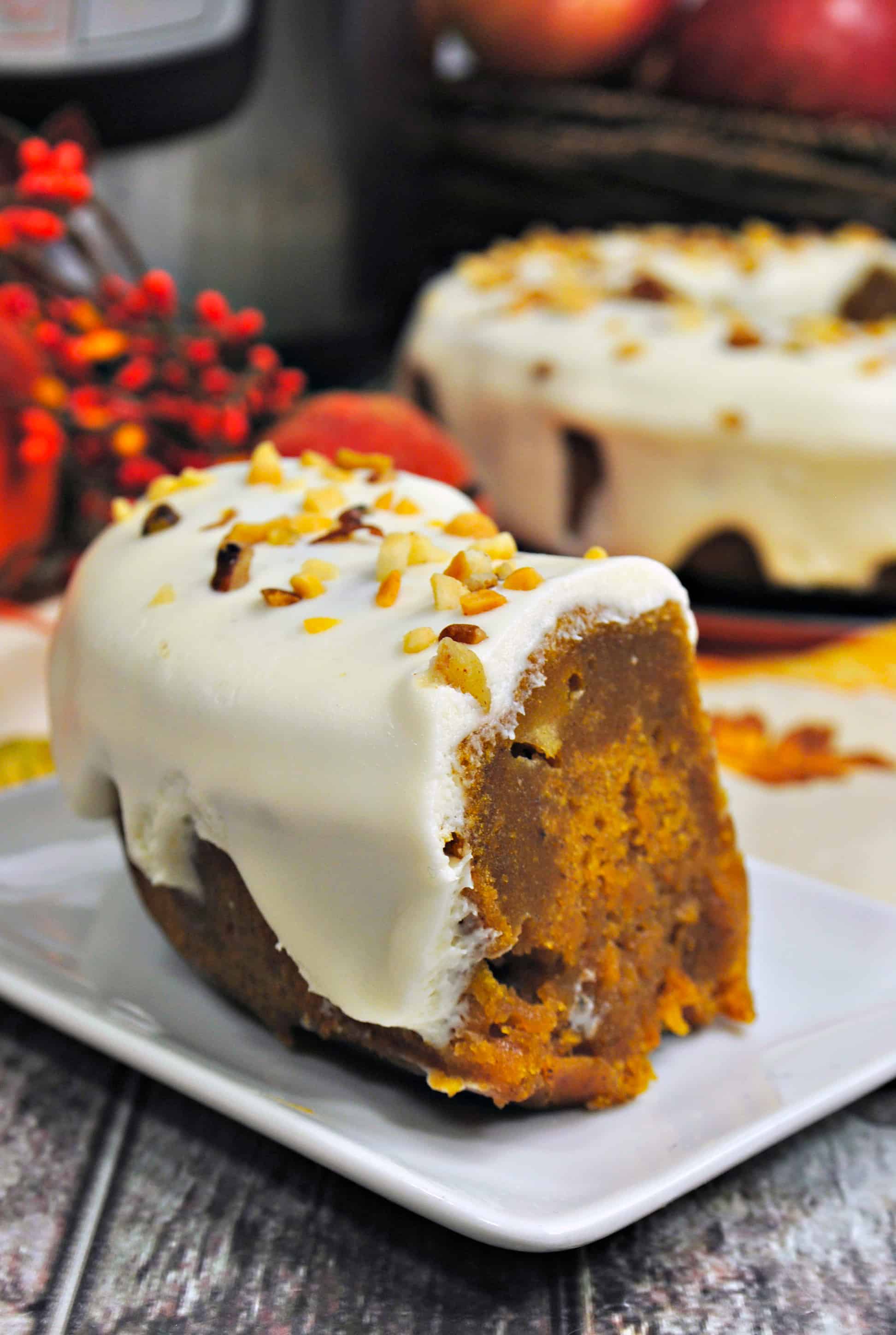 Pumpkin Apple Instant Pot Cake Recipe