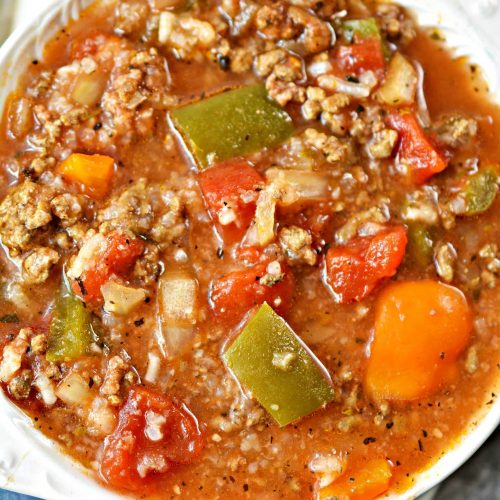 Slow cooker stuffed pepper shop soup