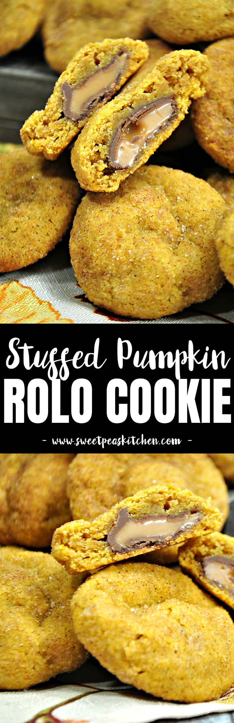 Pumpkin Stuffed Rolo Cookie