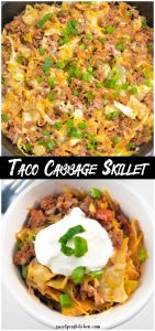 Taco Ground Beef and Cabbage Skillet Meal - Sweet Pea's Kitchen