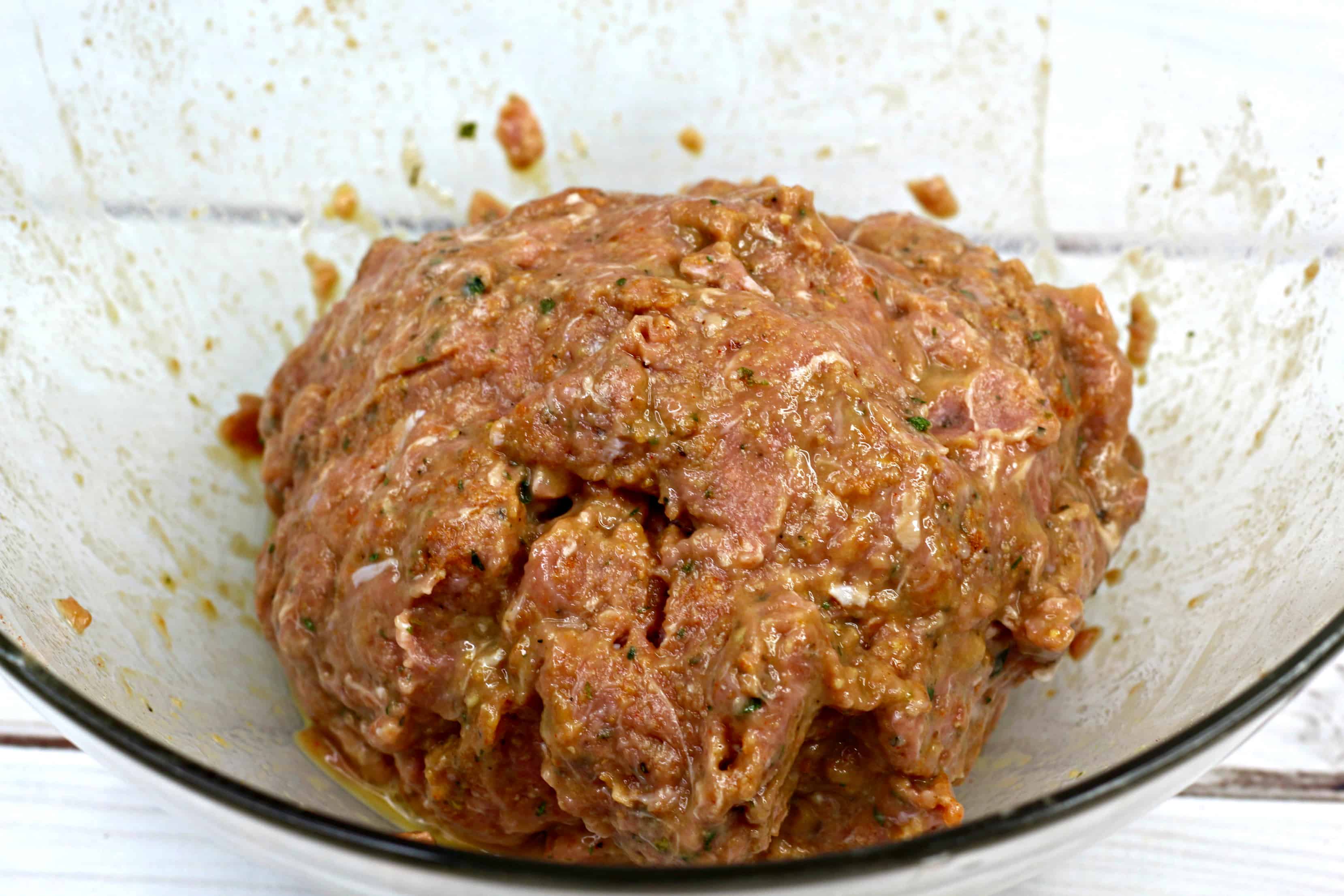 mixed togetehr easy meatloaf