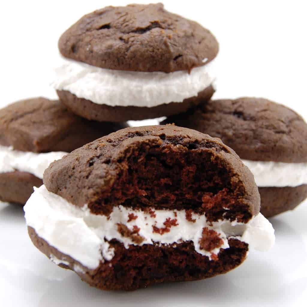 Chocolate Whoopie Pies With Marshmallow Filling - Sweet Pea's Kitchen