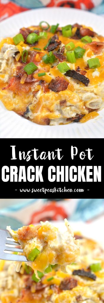 Instant Pot Crack Chicken Dip - Keto Chicken Bacon Ranch
