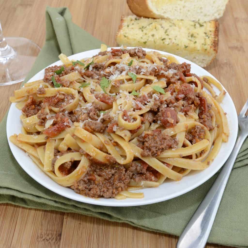 Pasta Bolognese with Pancetta and Red Wine Sweet Pea's Kitchen