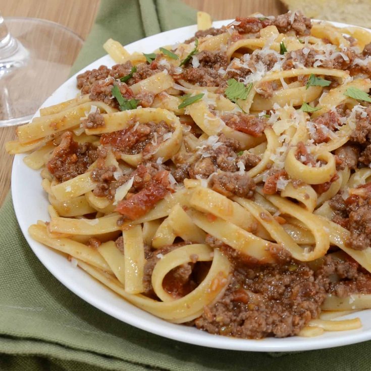 Pasta Bolognese with Pancetta and Red Wine Sweet Pea's Kitchen