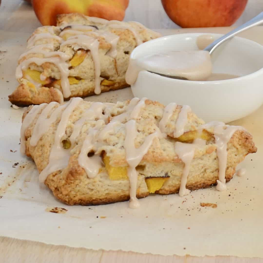 Peaches and Cream Scones