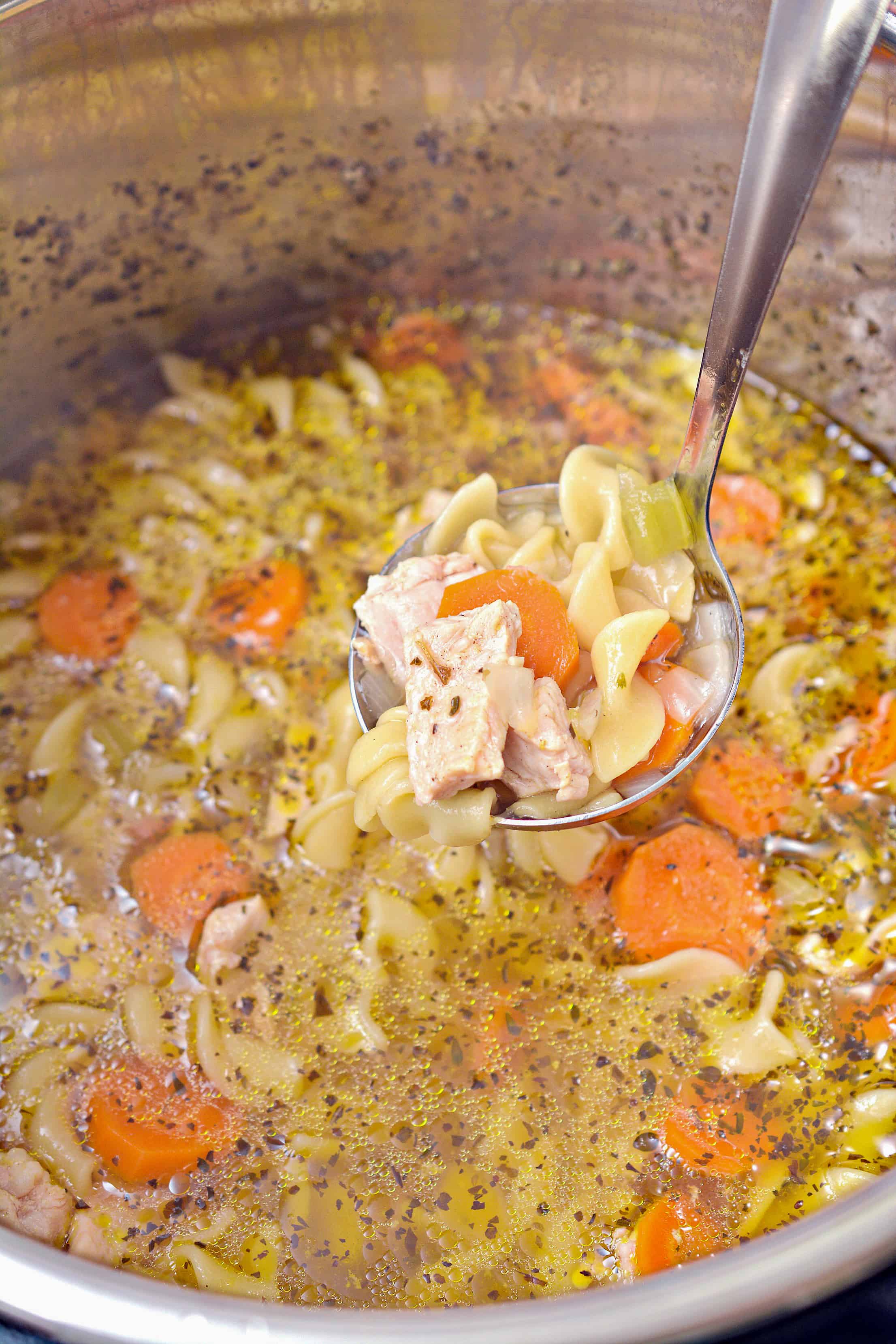 Pressure Cooker Hearty Chicken Noodle Soup