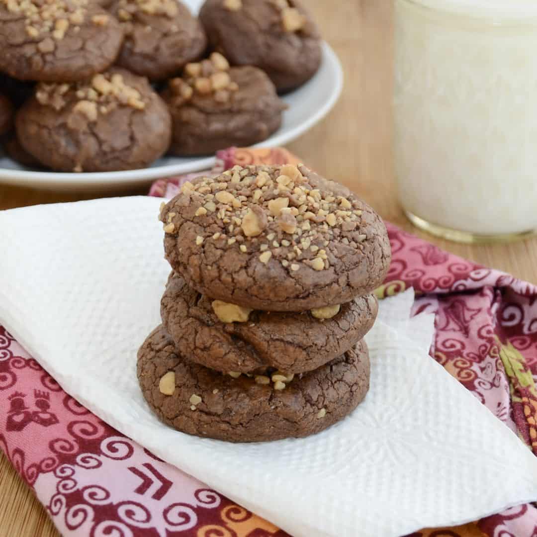 Chewy Toffee Brownie Cookies Sweet Pea's Kitchen