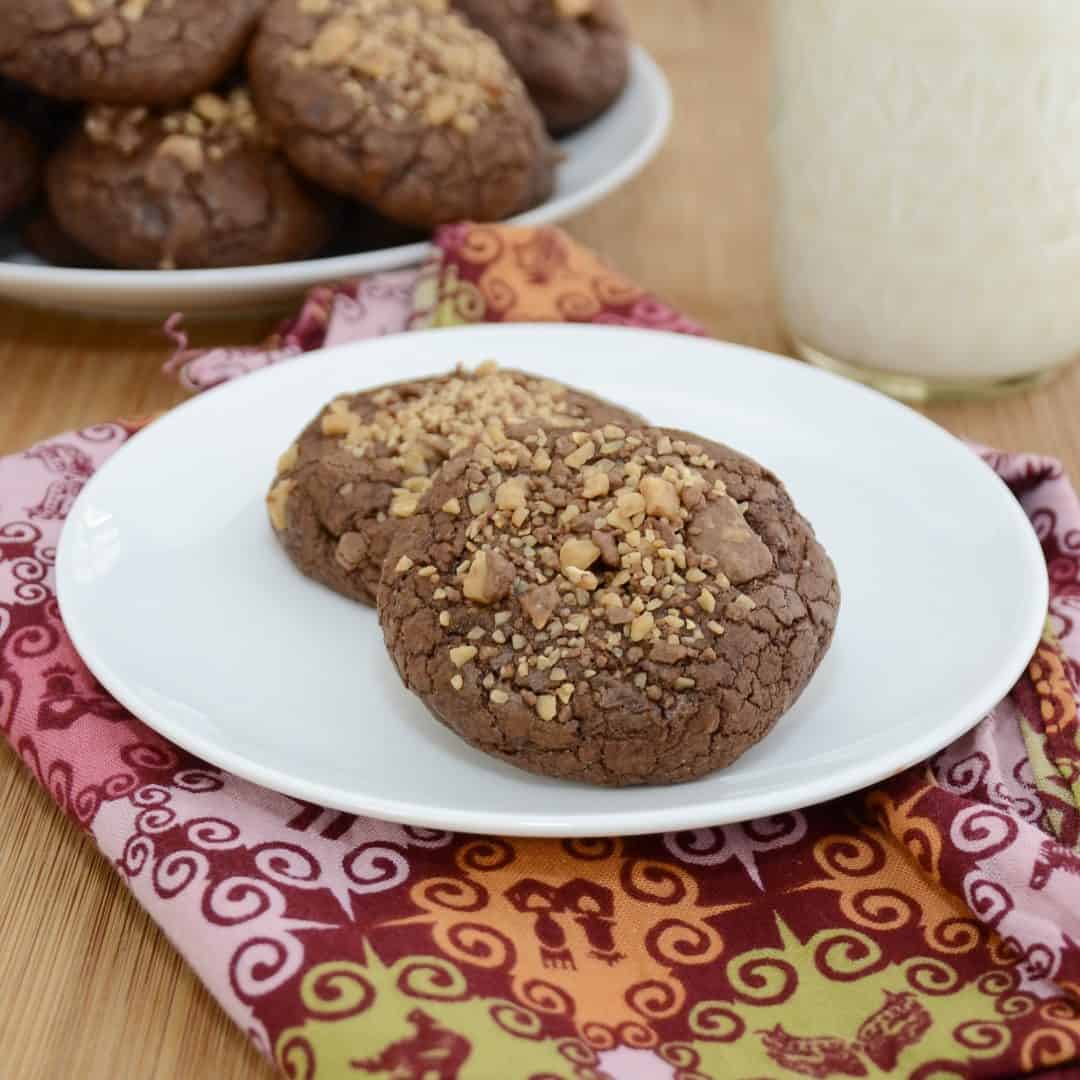 Chewy Toffee Brownie Cookies Sweet Pea's Kitchen