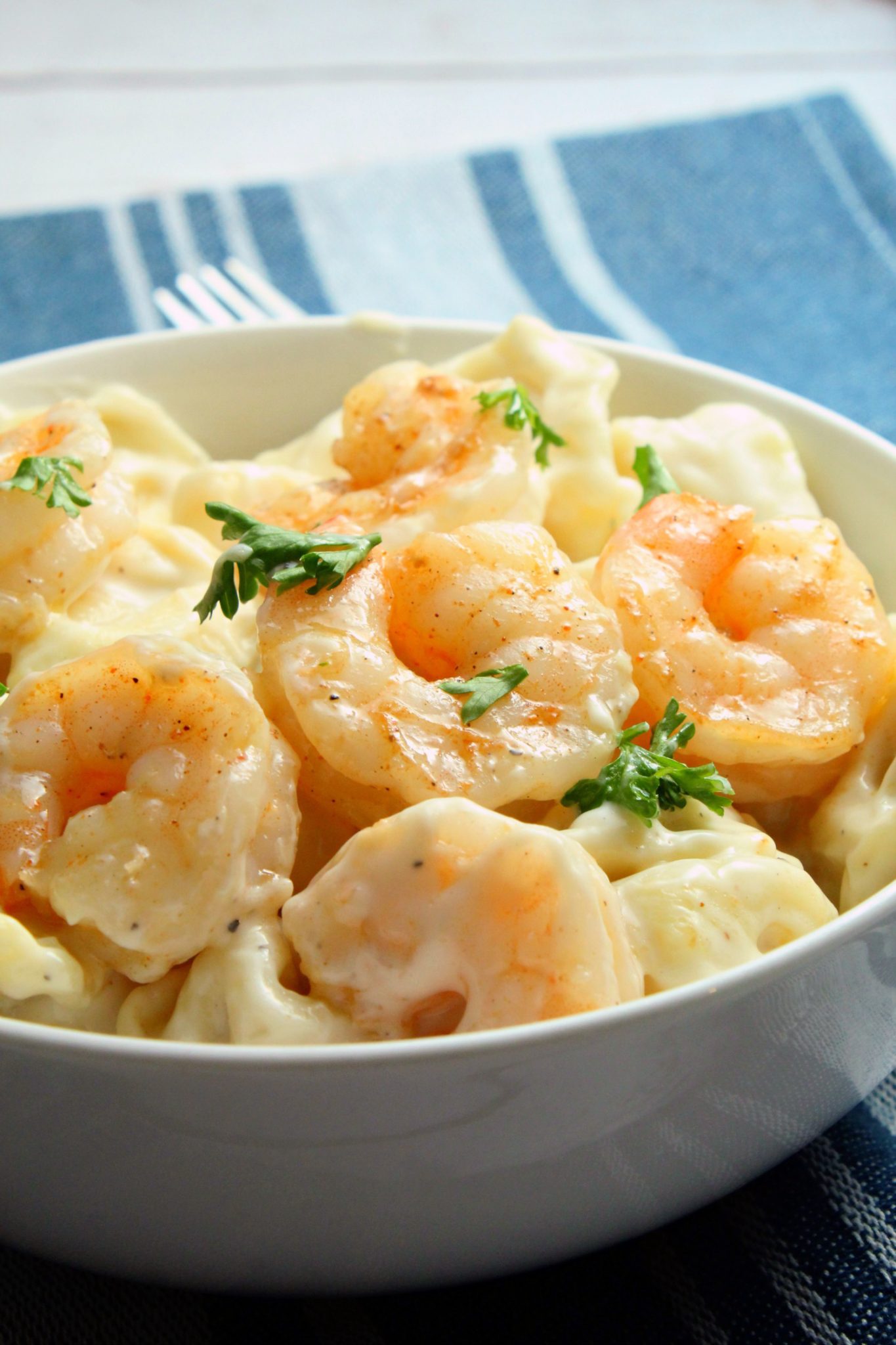 Cheesy Shrimp Tortellini Alfredo Skillet - Sweet Peas Kitchen