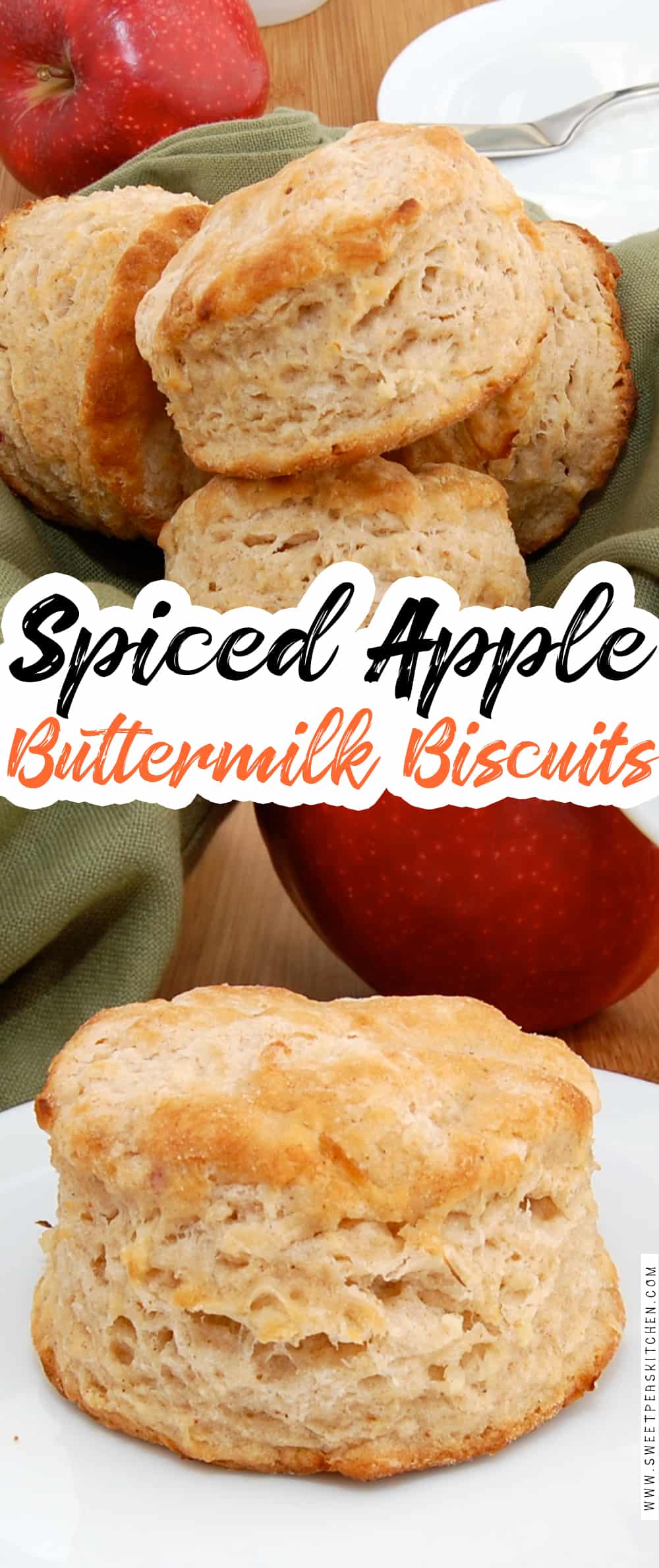 Spiced Apple Buttermilk Biscuits