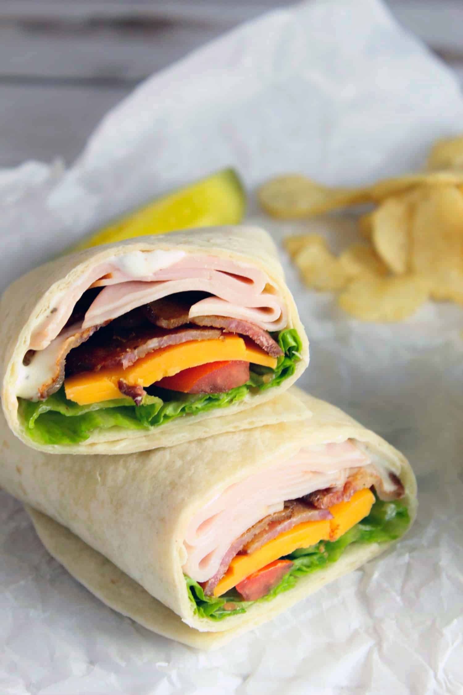 Bacon Ranch Turkey Wrap Sweet Pea's Kitchen