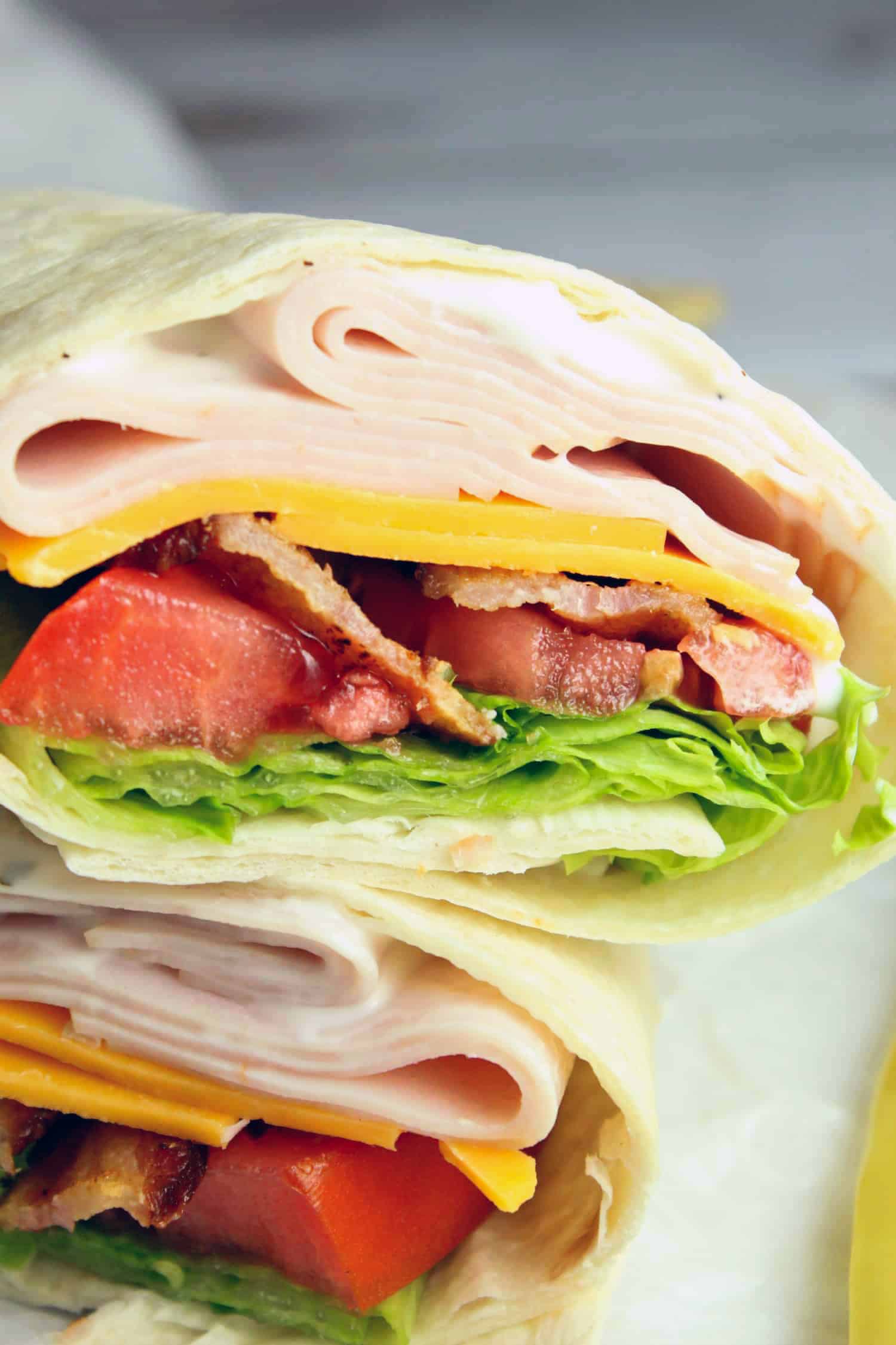 turkey wrap sandwich