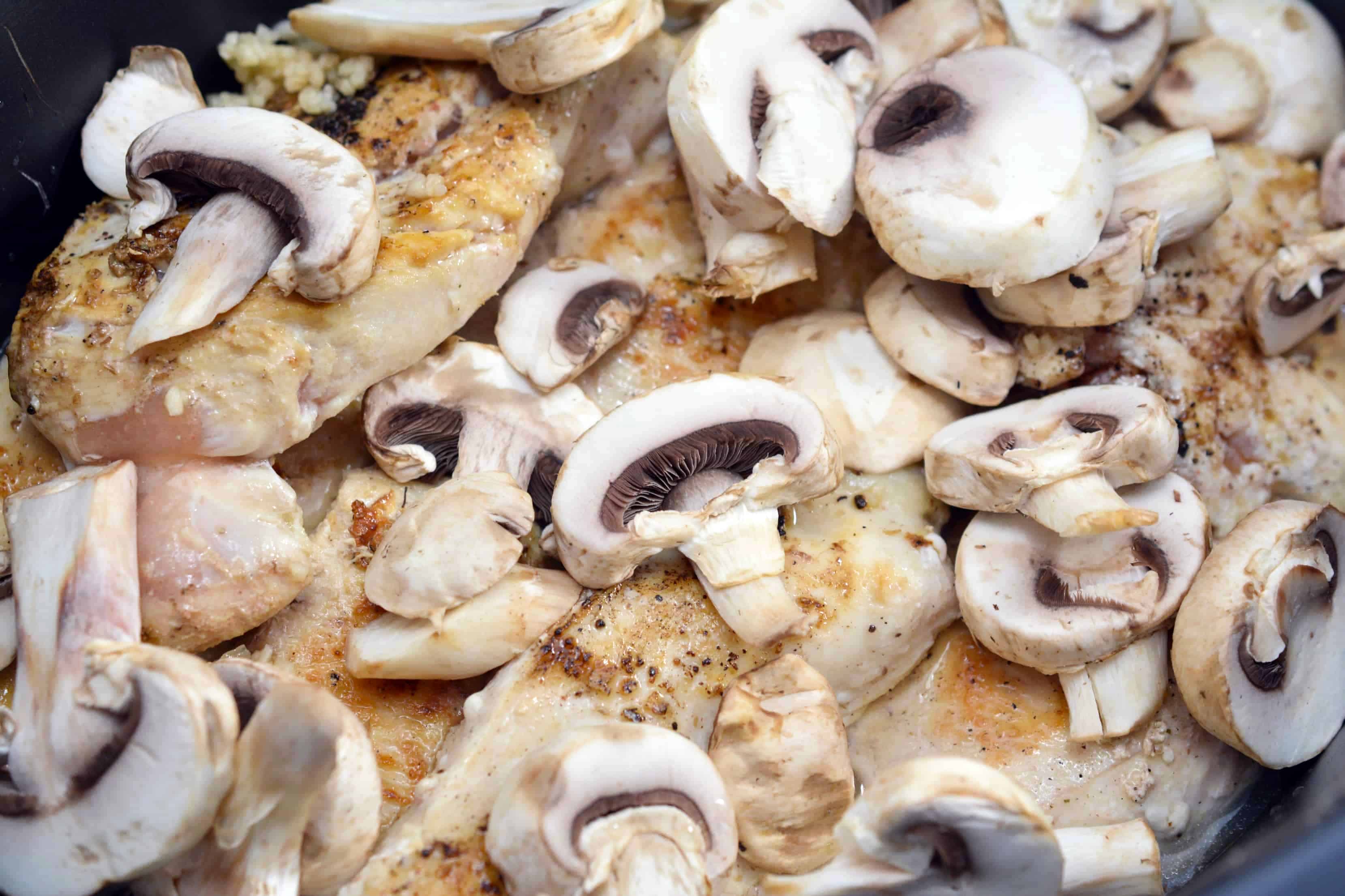 chicken and mushrooms