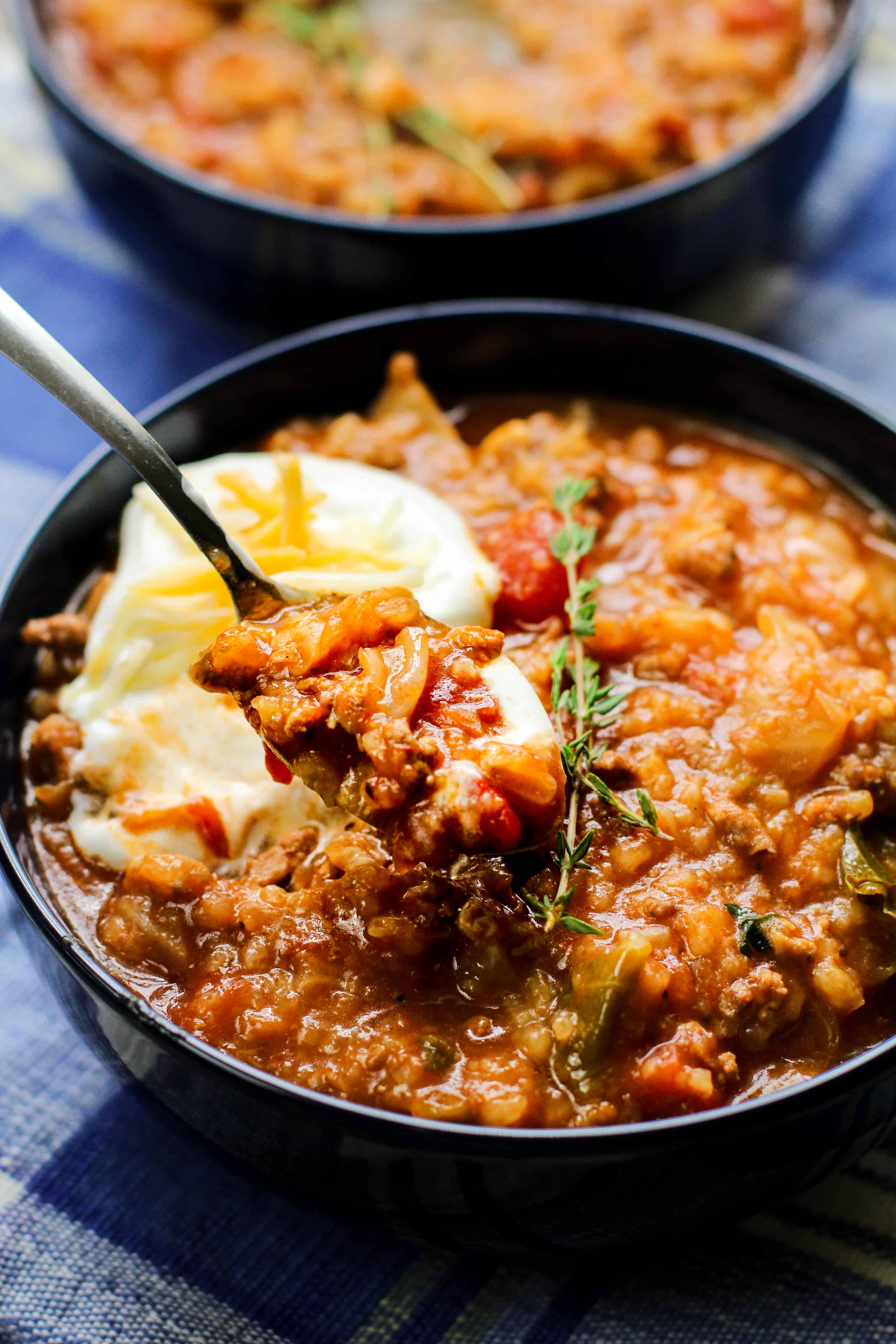 Instant Pot cabbage soup